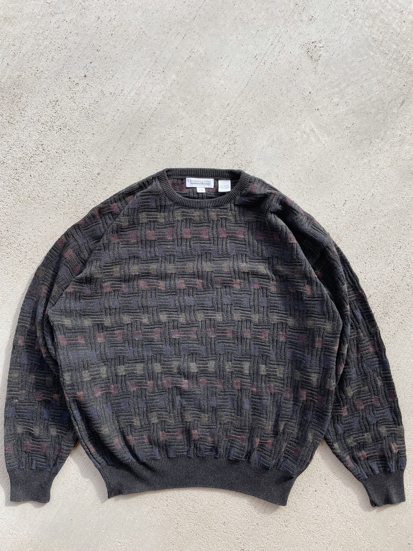 Vintage Joseph & Feiss Patterned Sweater (L)