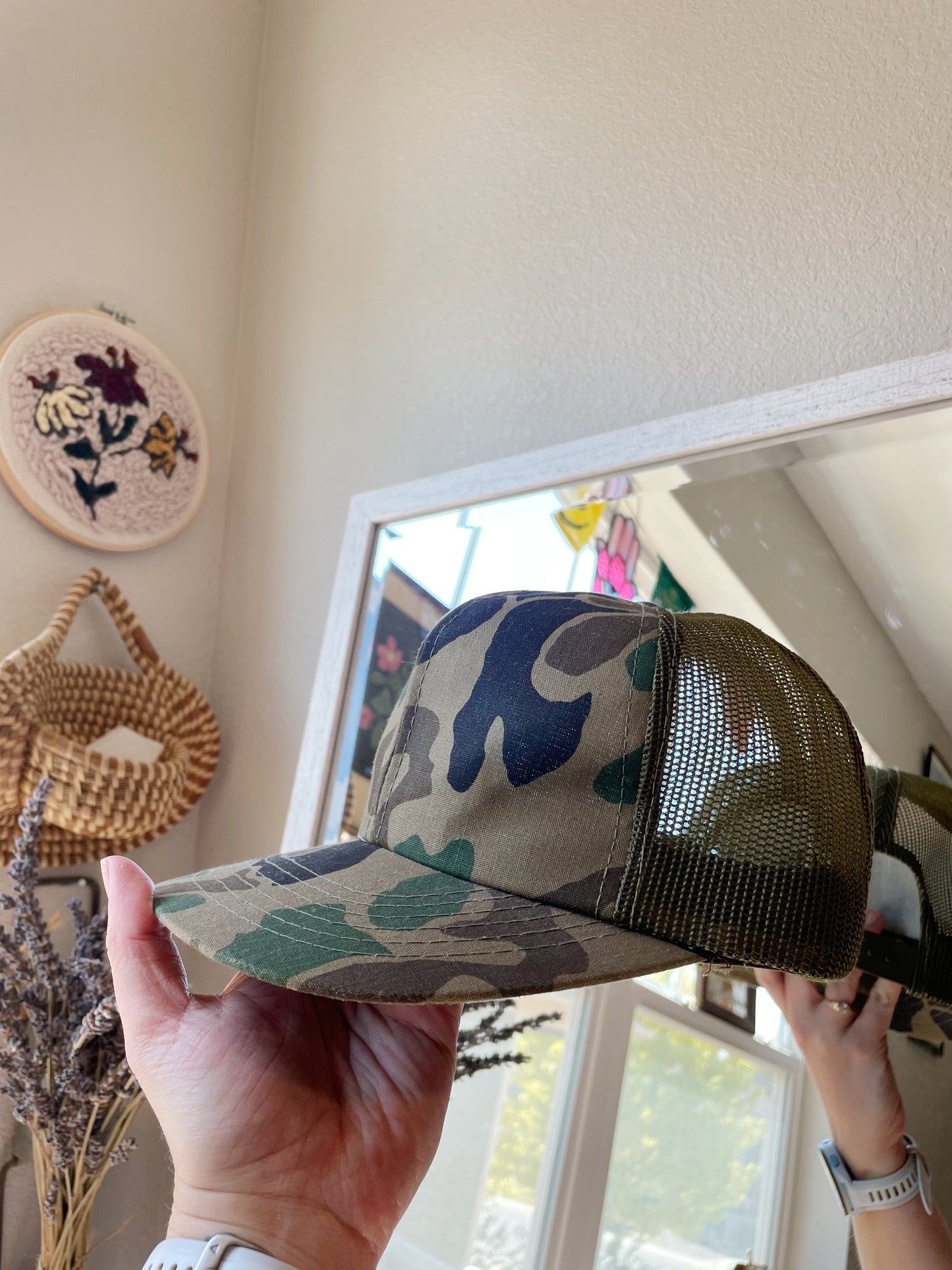Vintage Camo Snapback Hat