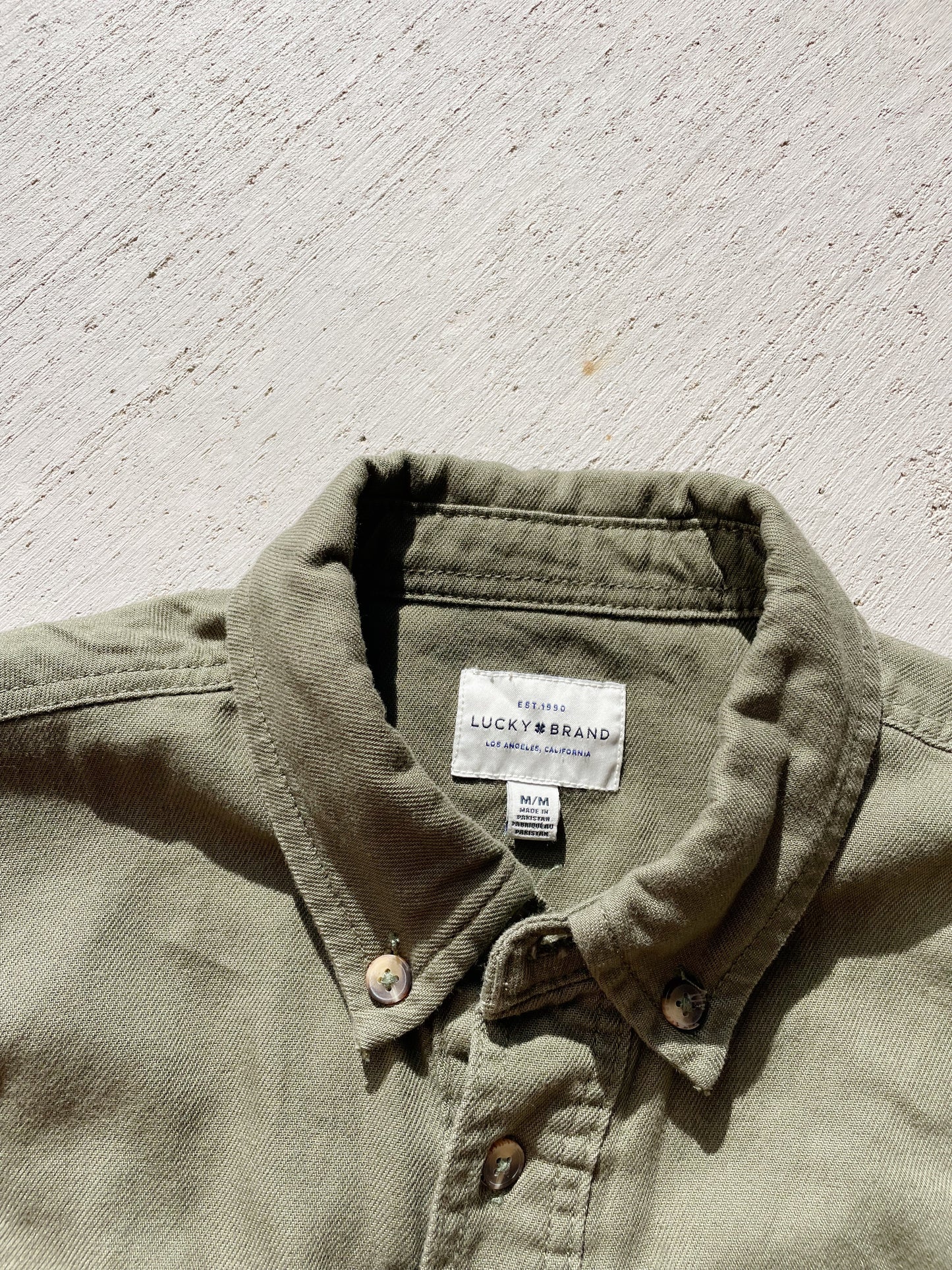Lucky Brand Green Button Down (Men’s M)