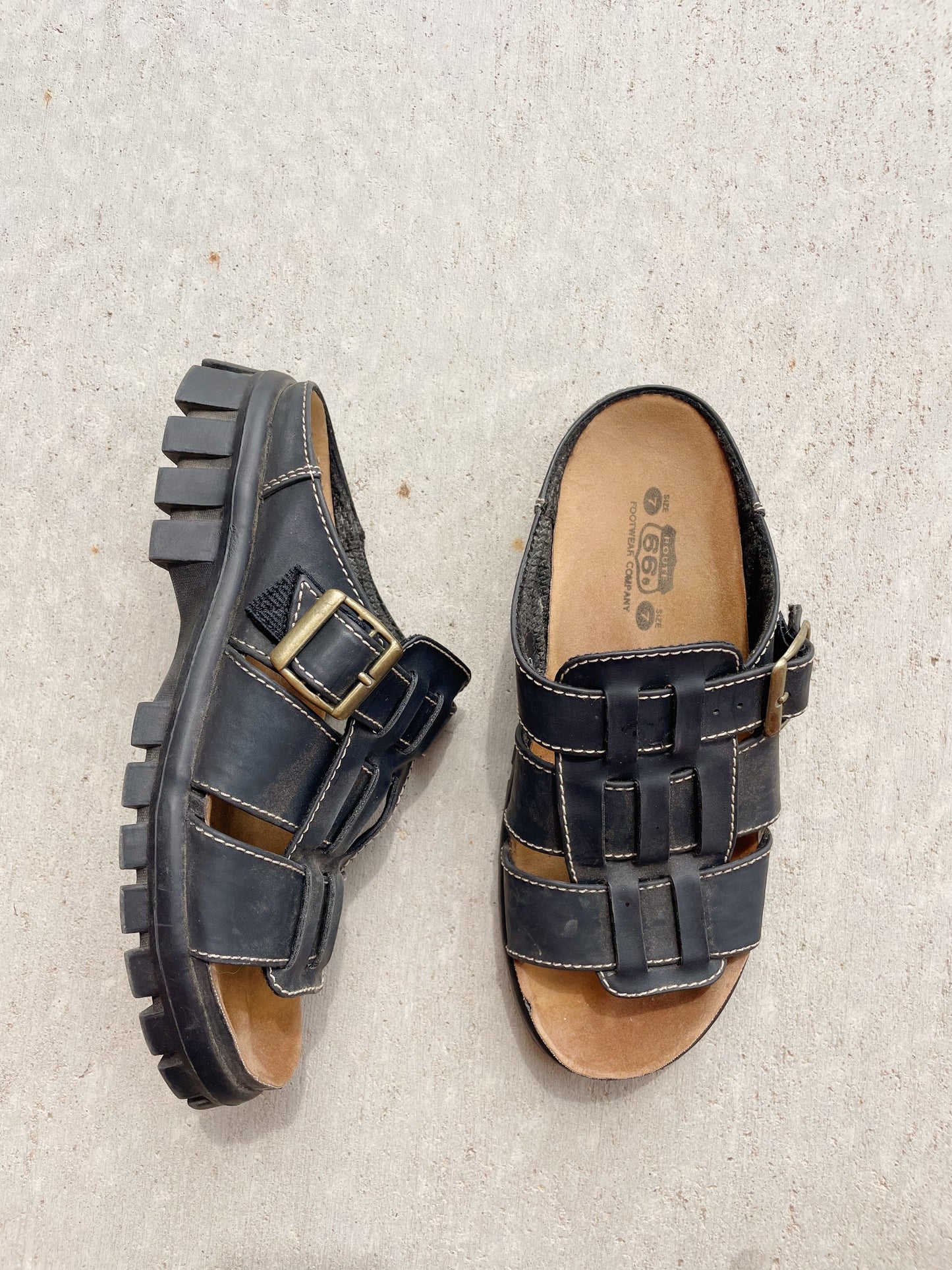 Y2K Route 66 Sandals (Women's 7)