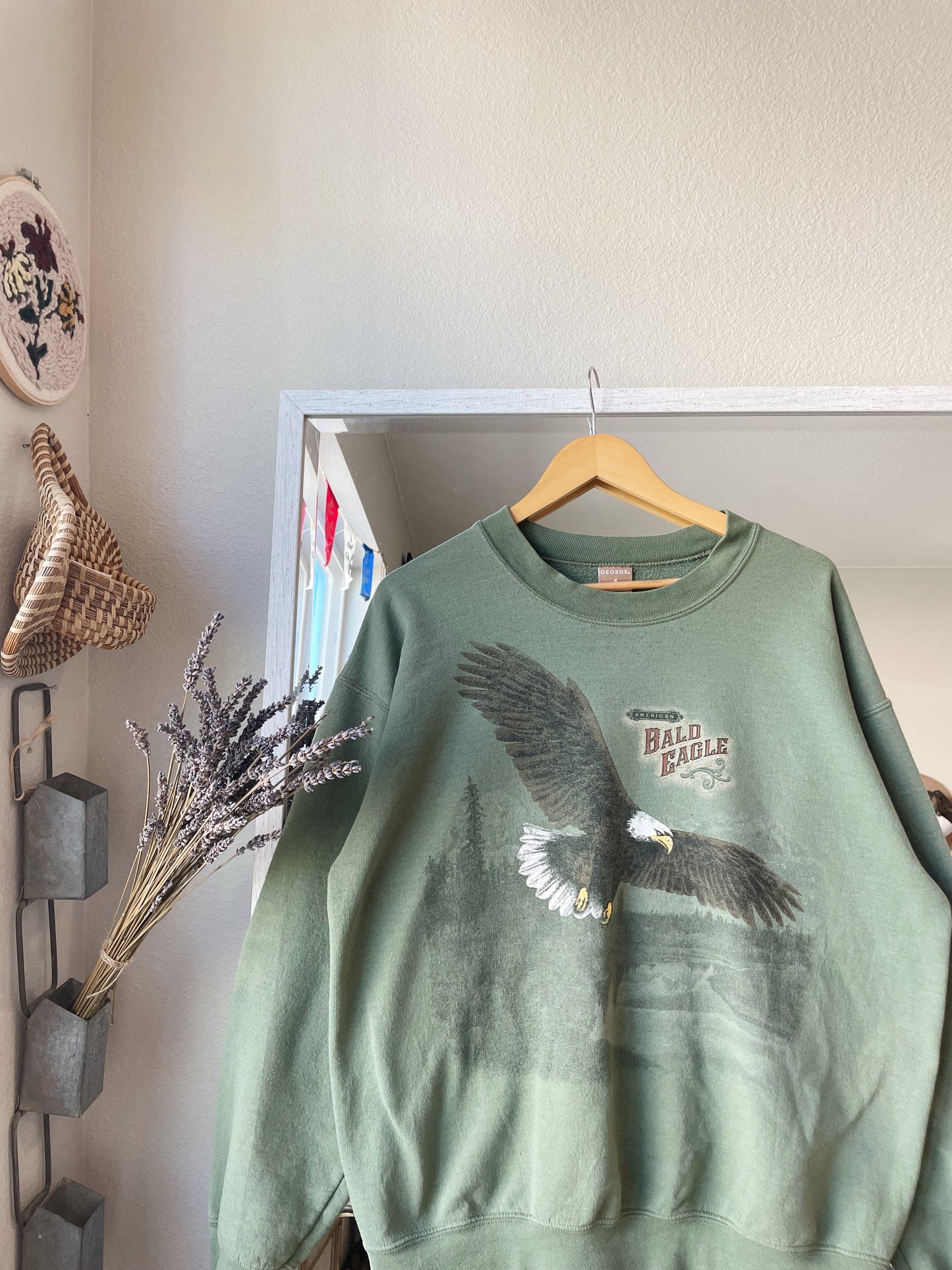 Vintage 1990 Bald Eagle Crew (L)