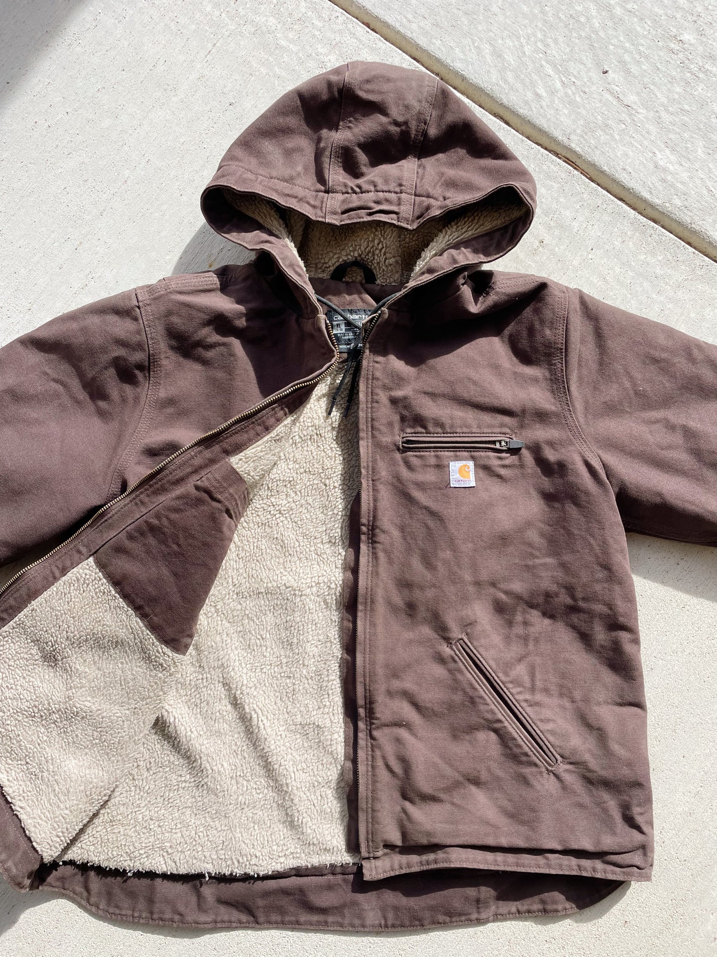 Carhartt Hooded Sherpa Lined Jacket (Women's XL)