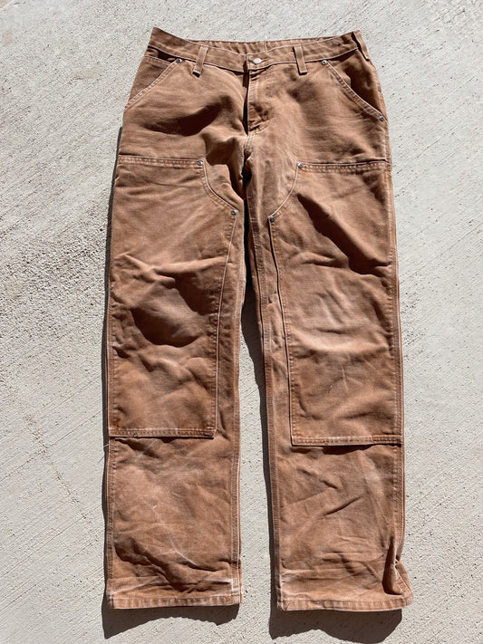 Carhartt Brown Double Knee Canvas Pants (30)