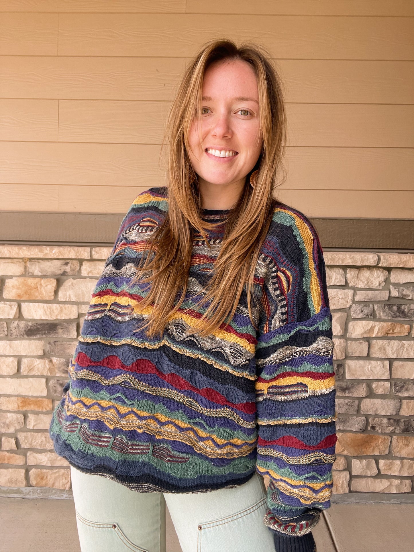 Vintage Coogi Style Sweater (L)