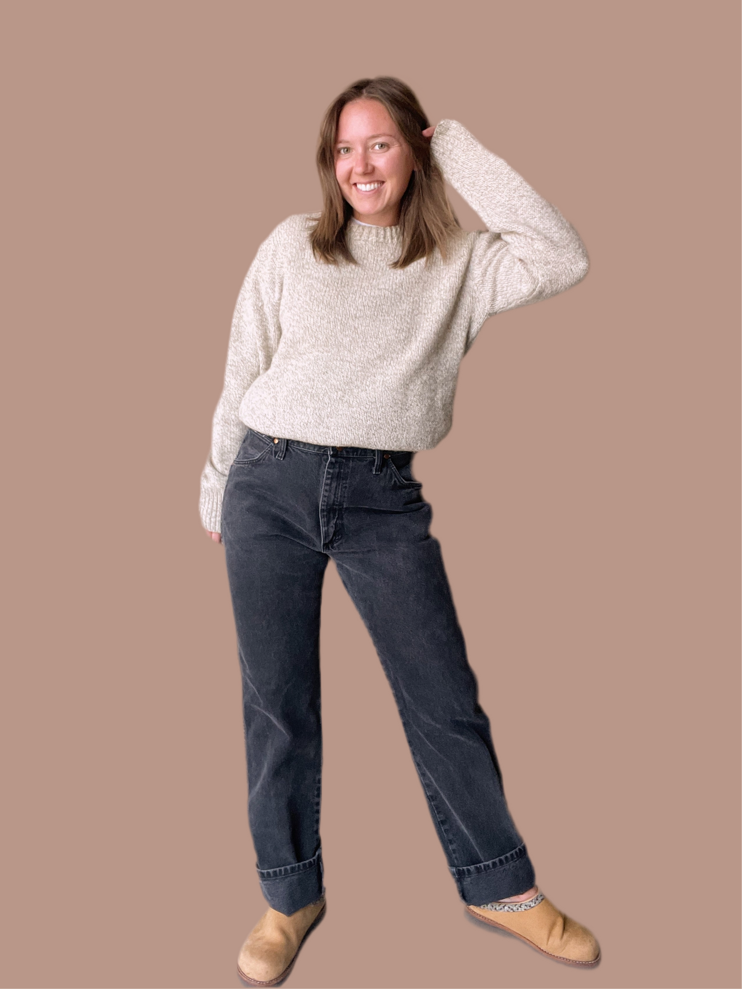 Vintage Wrangler Black Denim Jeans (31)