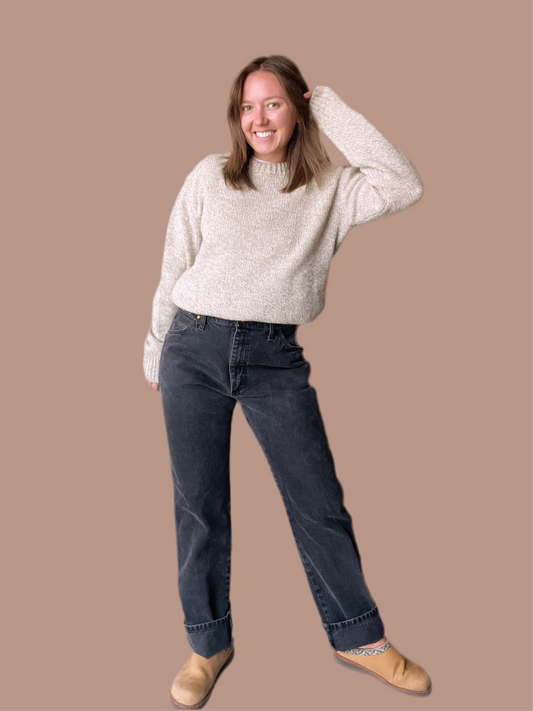 Vintage Wrangler Black Denim Jeans (31)