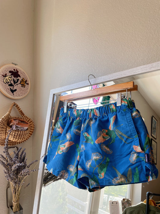Patagonia Parrot Patterned Baggies Shorts (S)