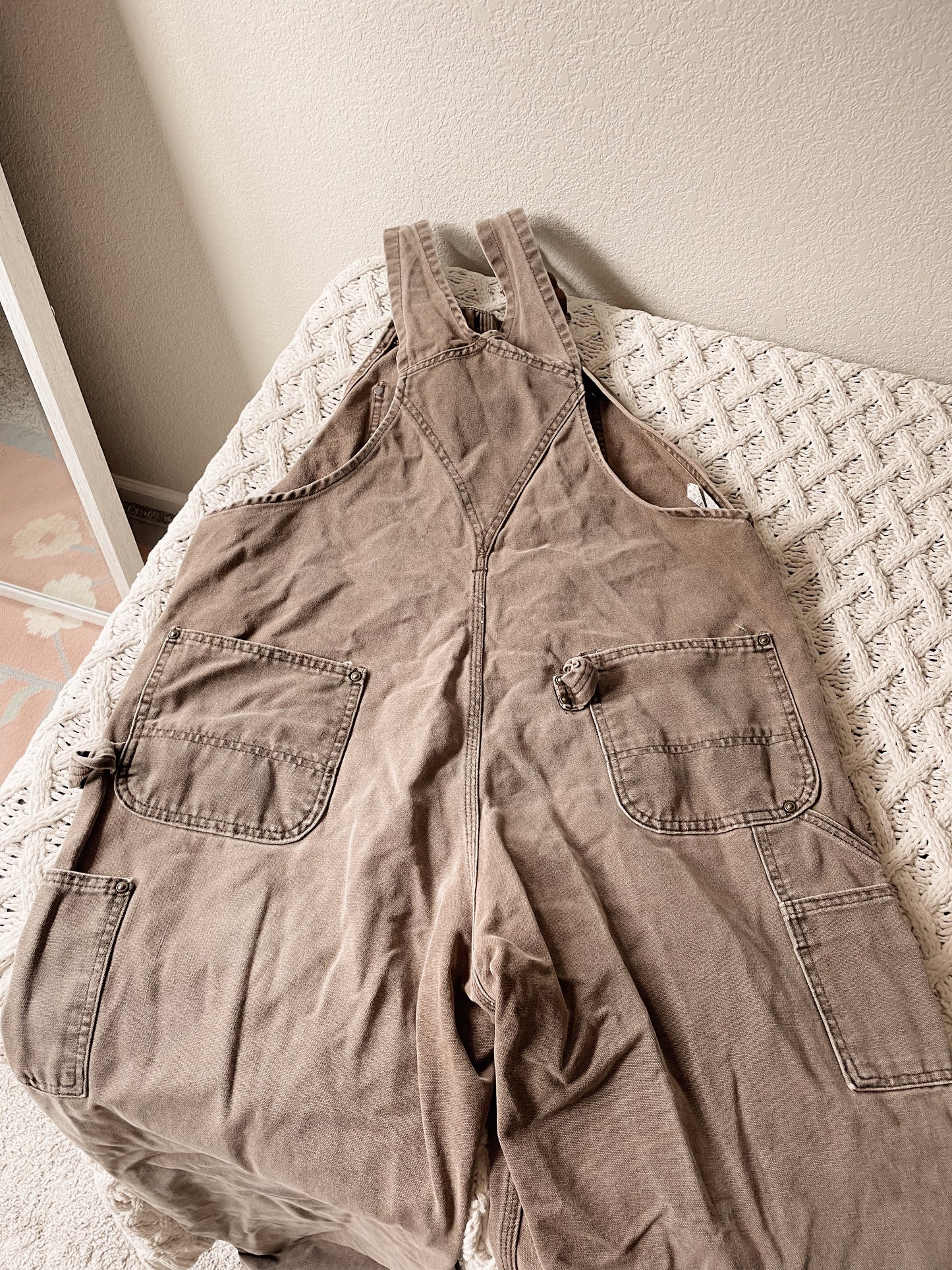 Carhartt Brown Double Knee Overalls (XL)