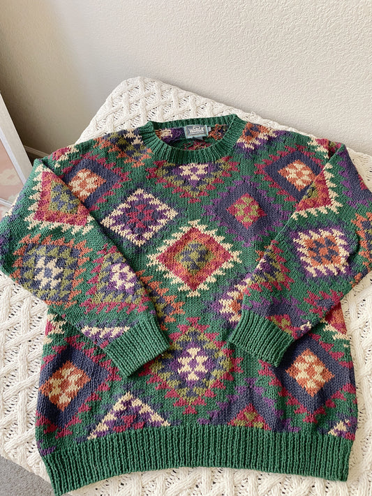 Vintage Woolrich Aztec Sweater (L)