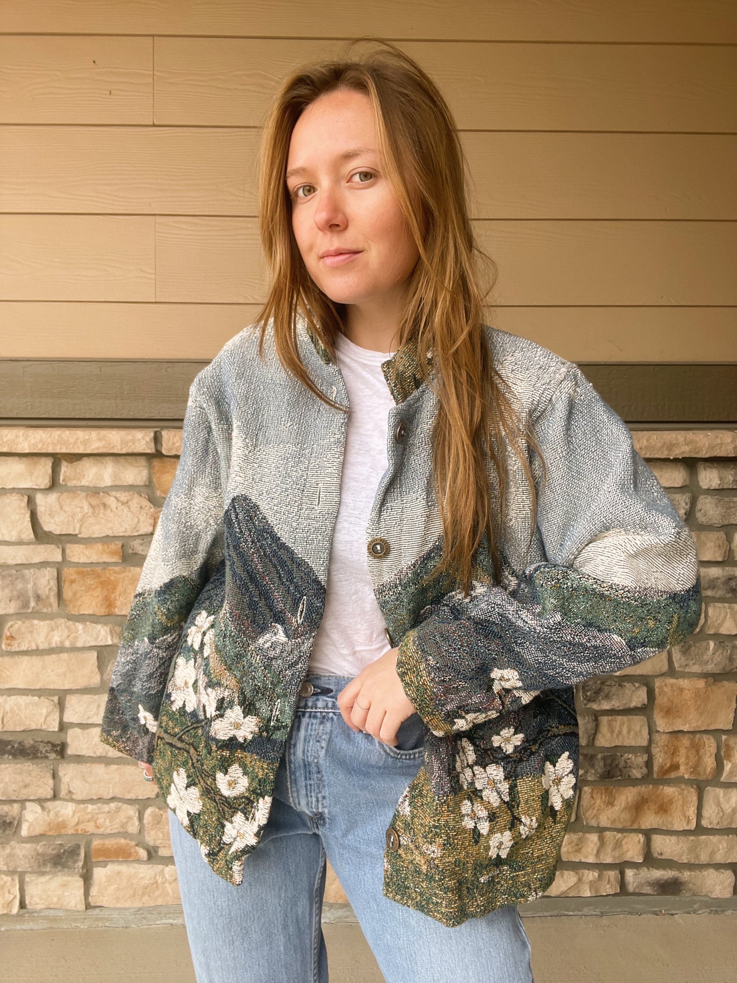 Vintage Sugar Street Tapestry Jacket (L)