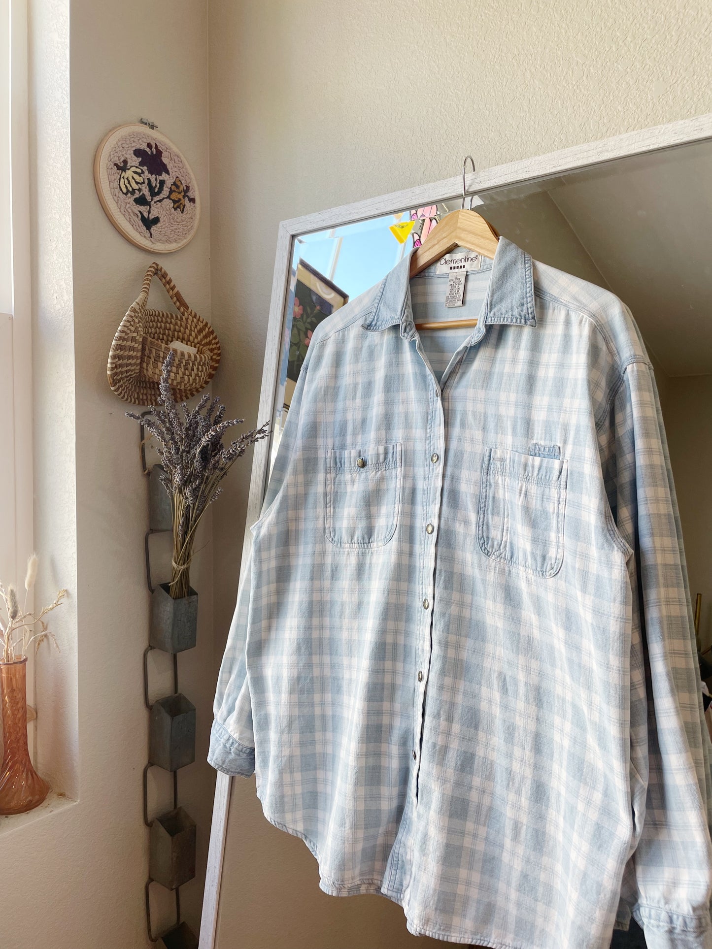 Vintage Plaid Button Down (L)