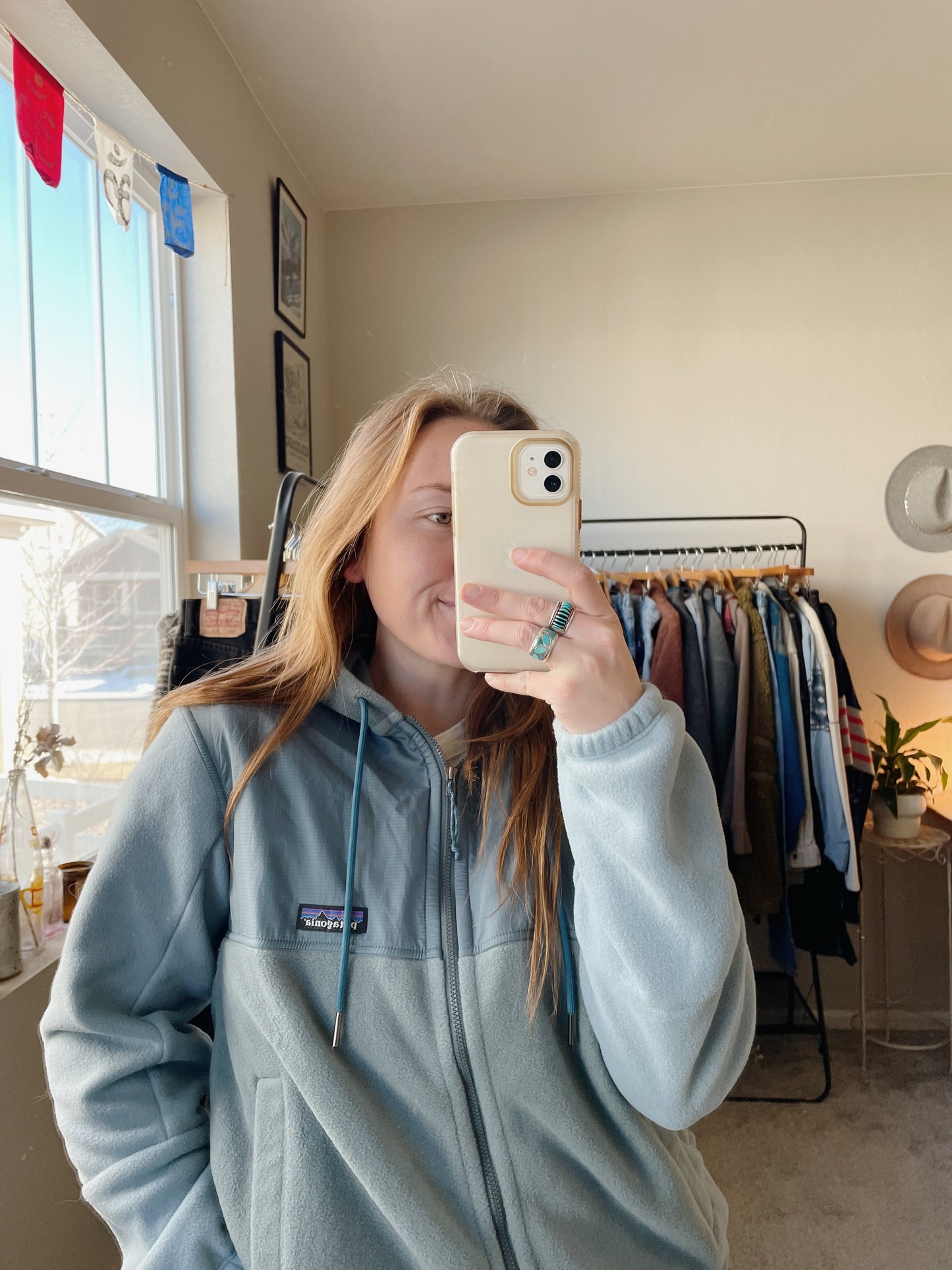 Patagonia Fleece Zip Up Hoodie (S)