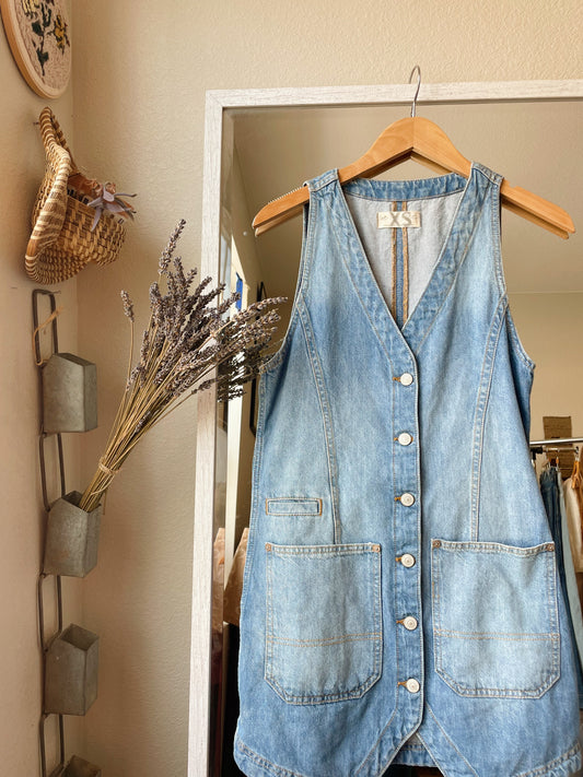 Free People Out Of The Office Vest Dress (XS)