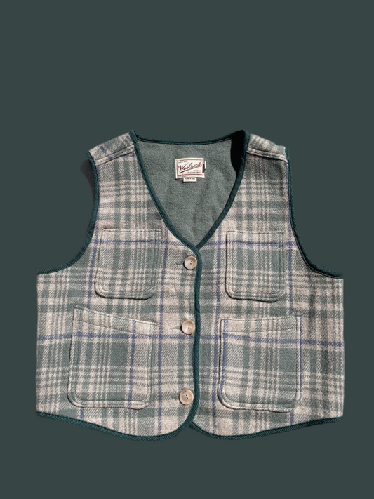 Vintage Woolrich Plaid Vest (M/L)