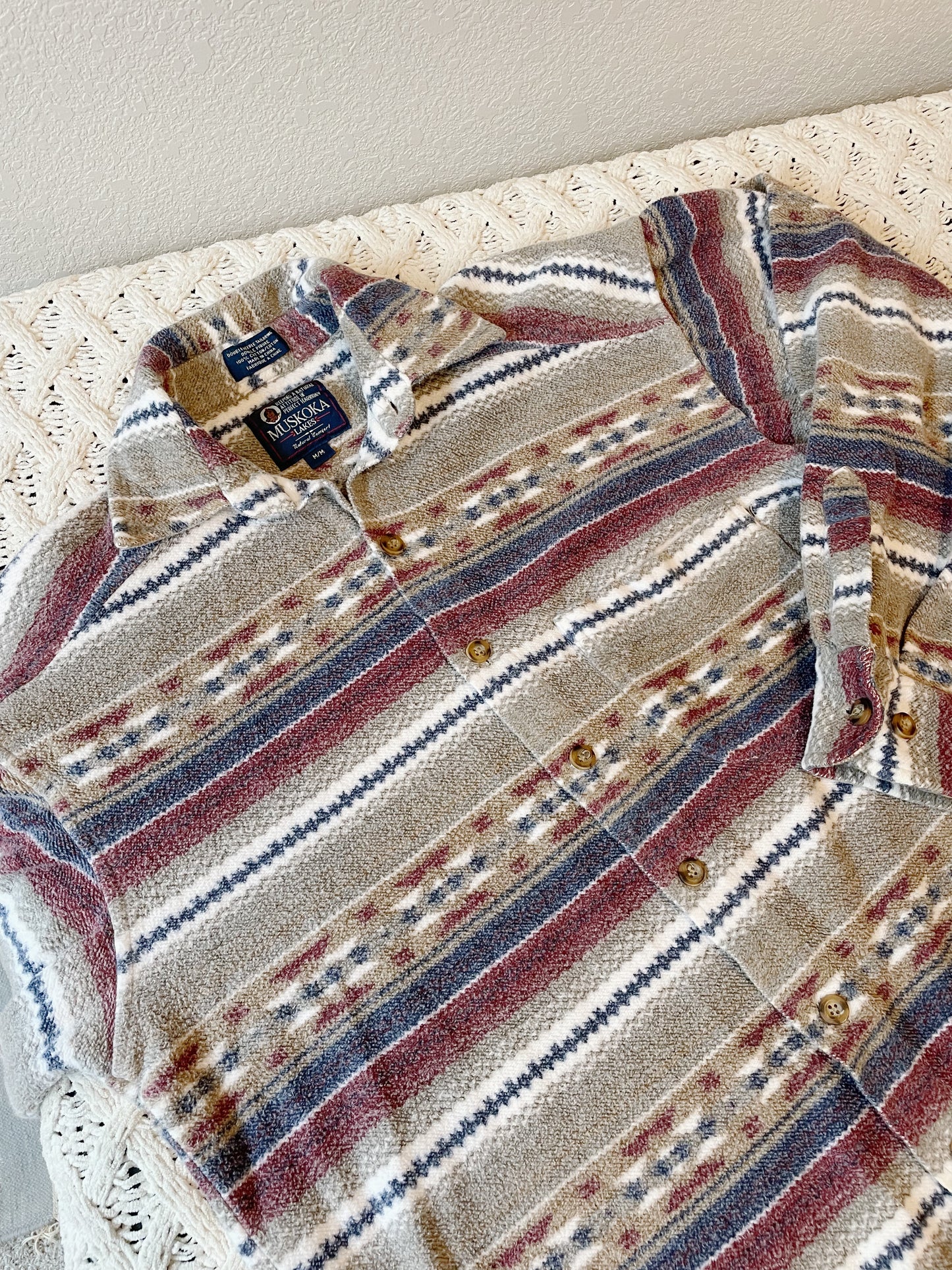 Vintage Muskoka Patterned Button Down (L)