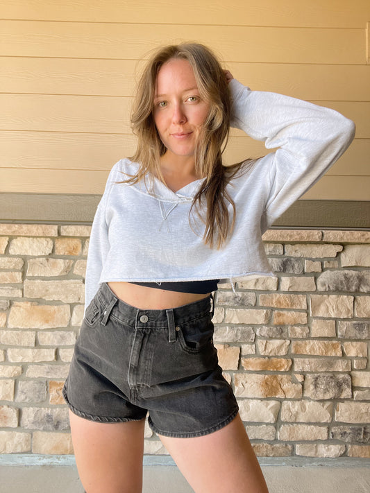 Levi's Black Mom Shorts (29)