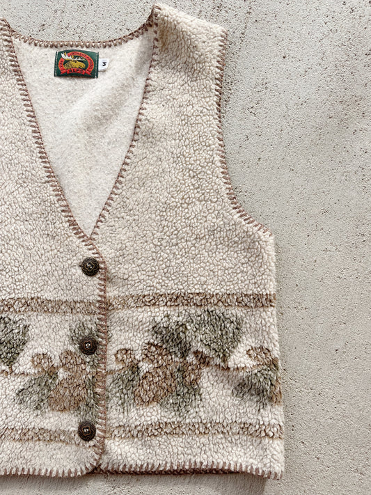 Vintage Alps Pinecone Fleece Vest (S)