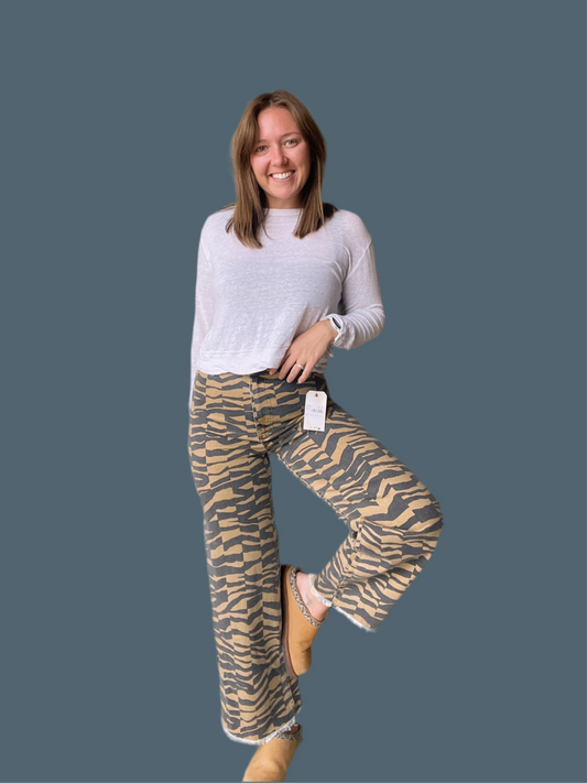 Billabong Cheetah Print Pants - NEW (27)