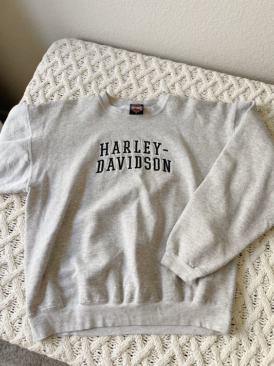 Harley Embroidered Crew (L)