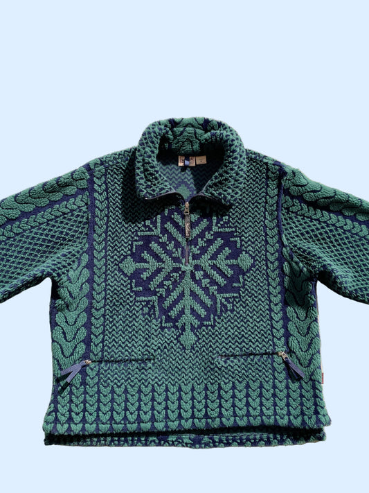 Vintage Woolrich Patterned Fleece (Women's M)