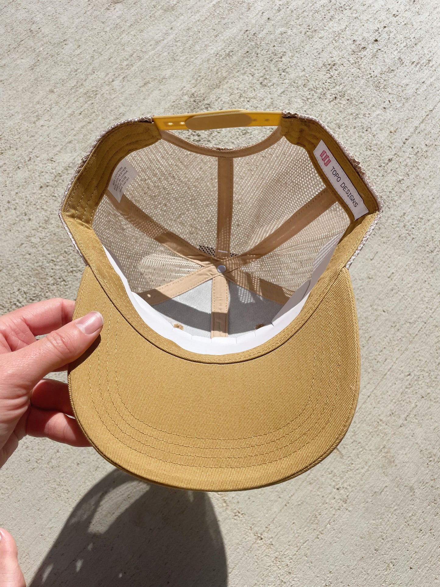 Topo Designs Tan Trucker Hat - NEW