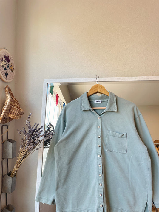 Vintage Cotton Button Up (L)