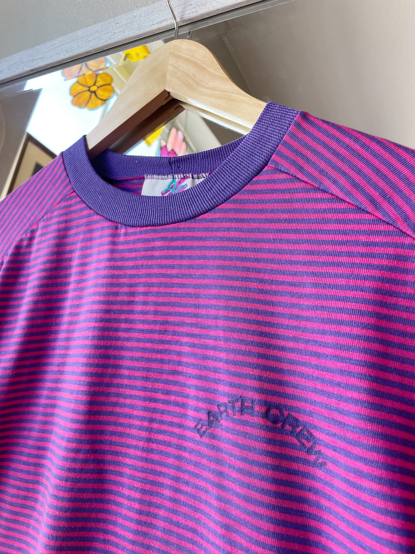 Vintage 'Earth Crew' Striped Tee (M)