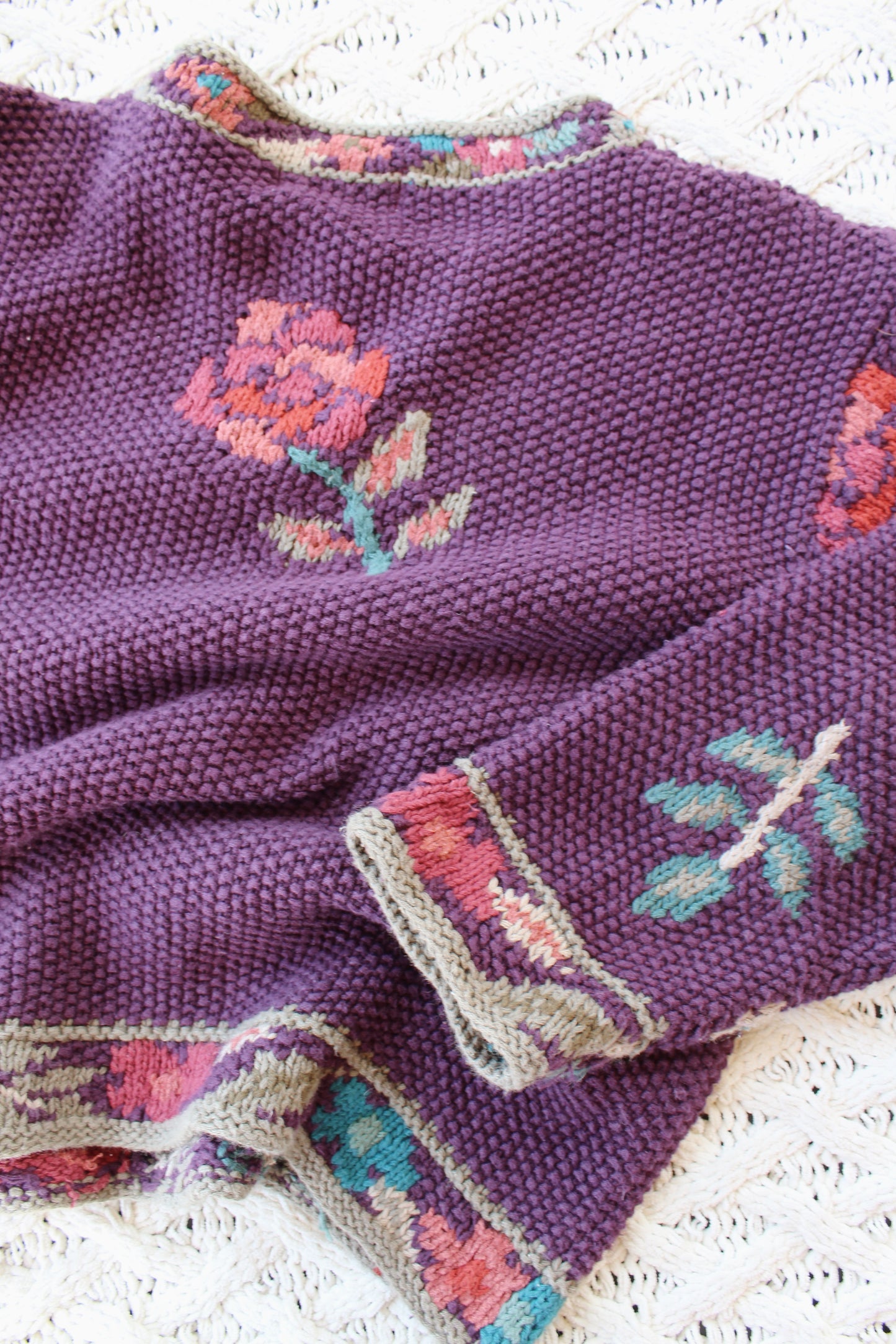 Vintage Nomadic Traders Rose Sweater (M)