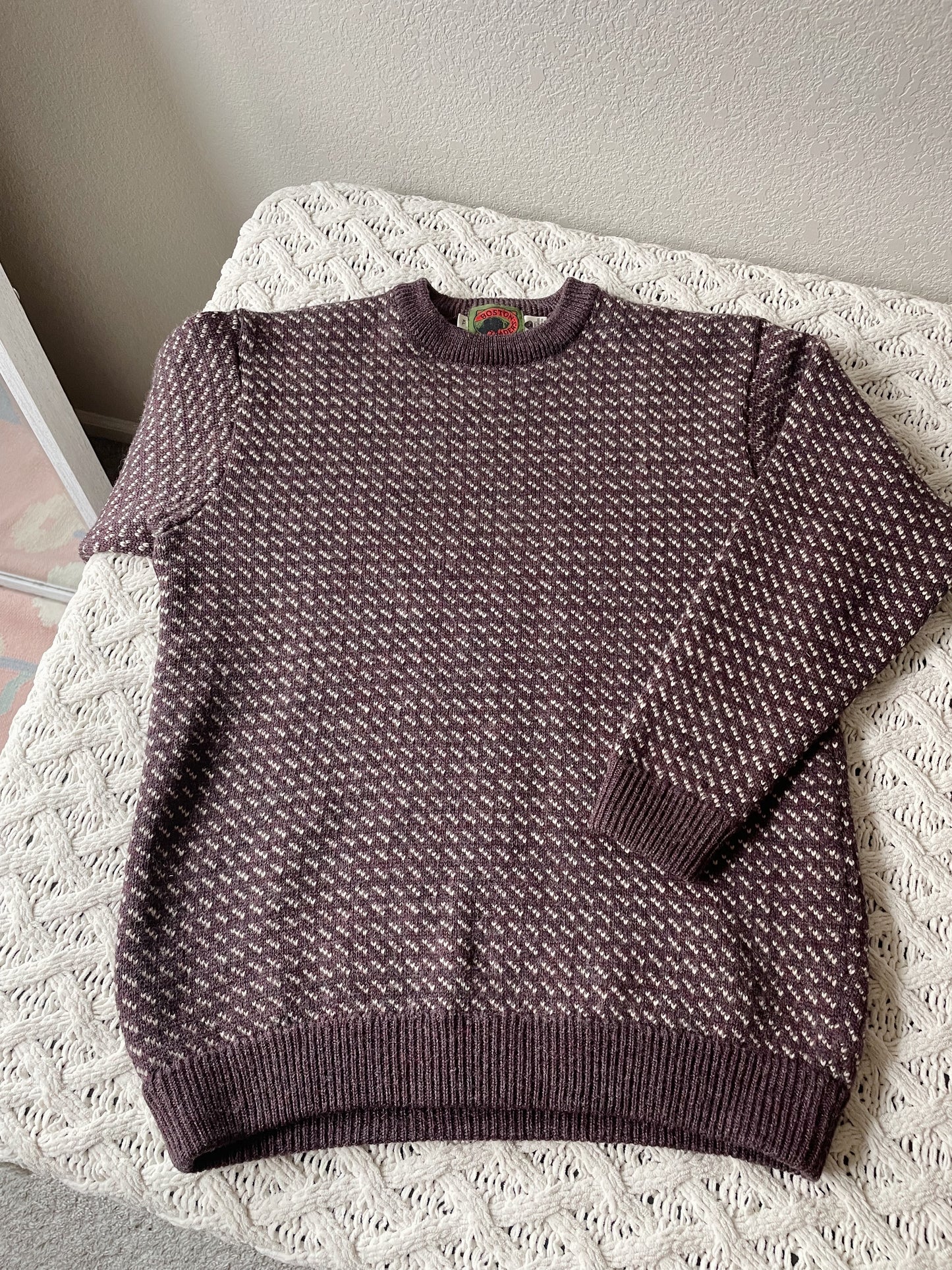 Vintage Boston Traders 100% Wool Sweater (L)