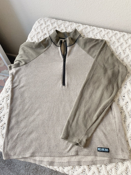 Melanzana 1/4 Zip Microgrid Fleece (Men's XL)