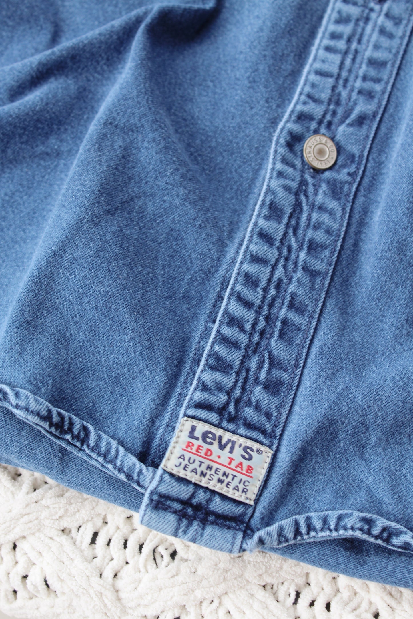 Vintage Levi's Metal Button Down (S)