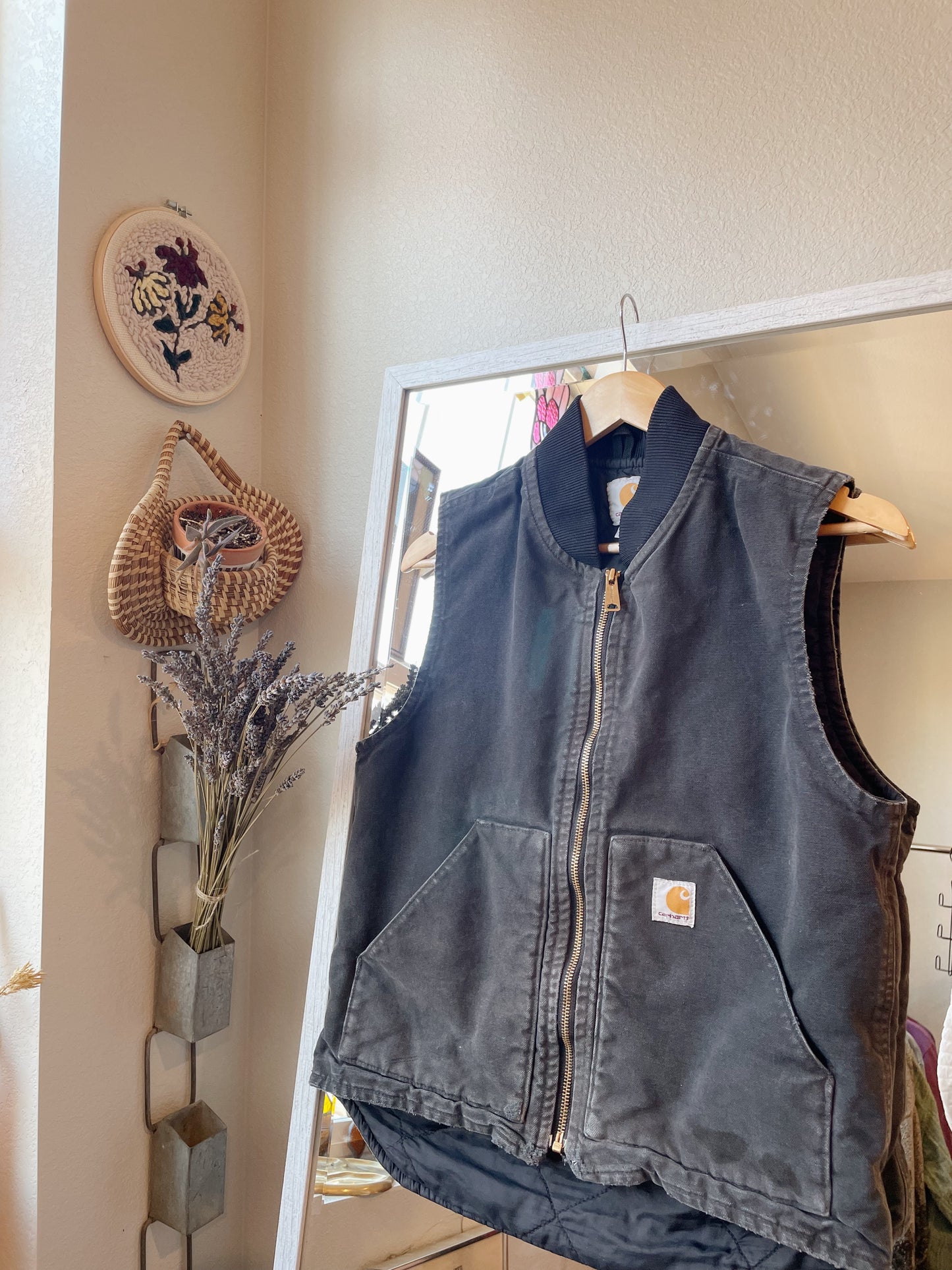 Carhartt Black Canvas Vest (Women's S)