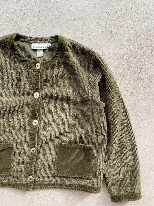 Vintage Green Corduroy Jacket (M)