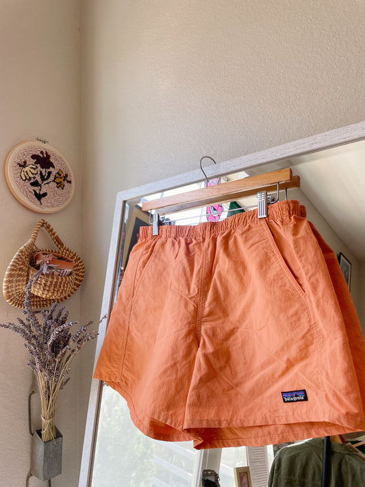 Patagonia Tangerine Orange Baggies Shorts (M)