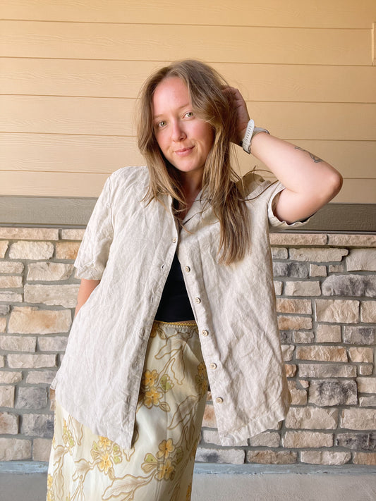 Vintage Linen Top (L)