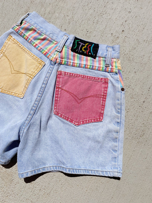 Vintage Steel Colorful Shorts (24)
