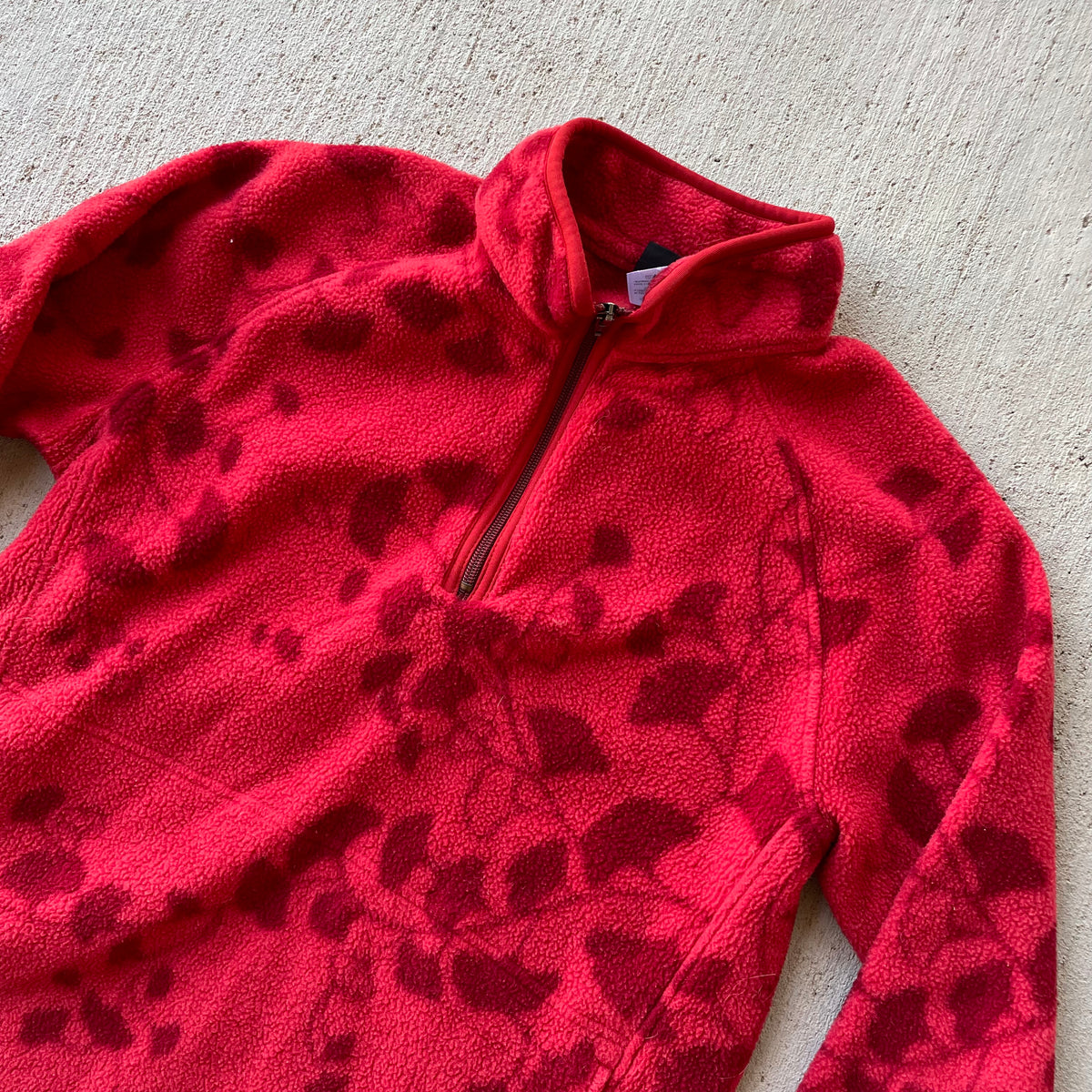 Patagonia Red 1/4 Zip Fleece (L)