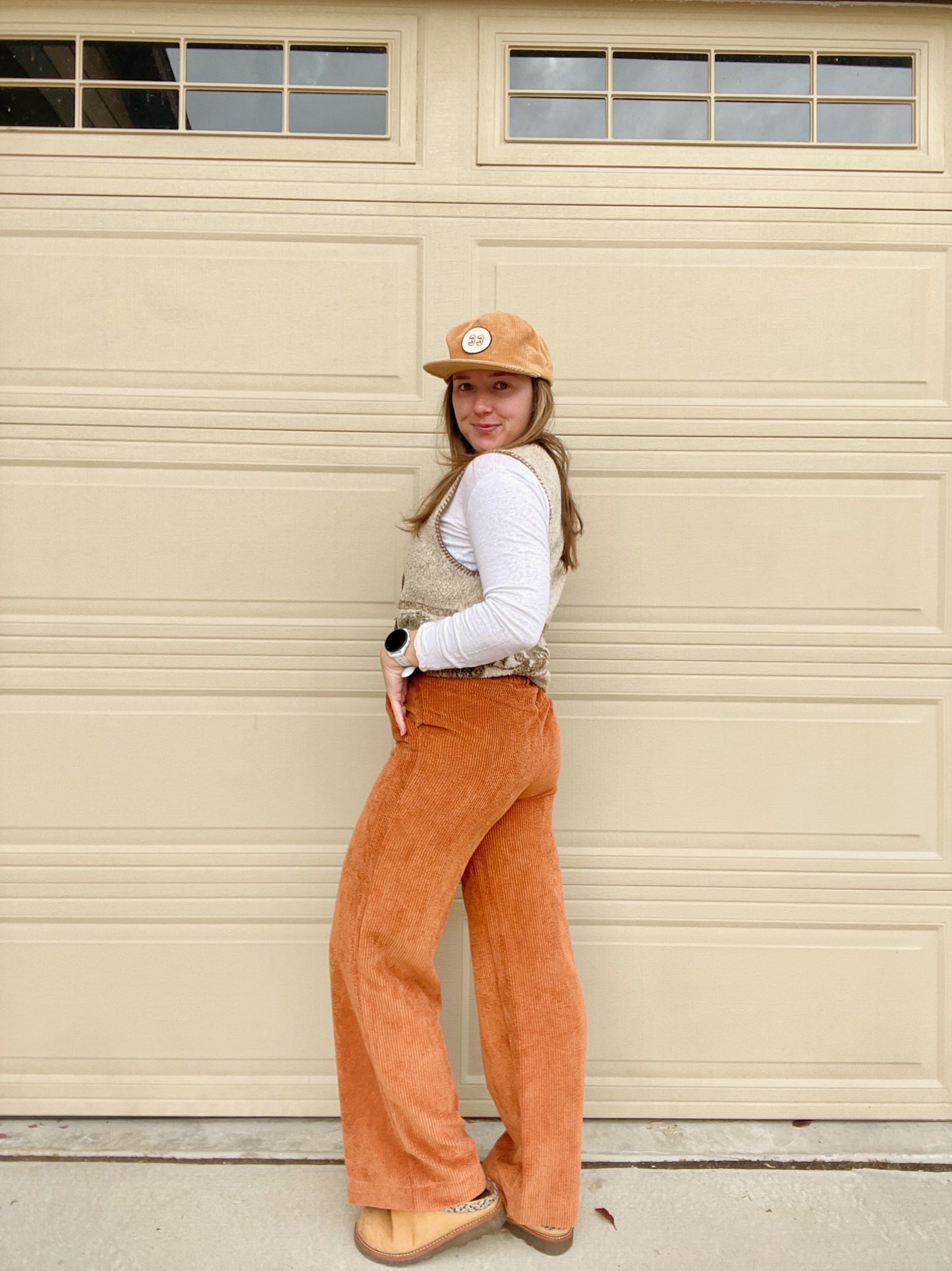 BDG Orange Corduroy Pants (S)