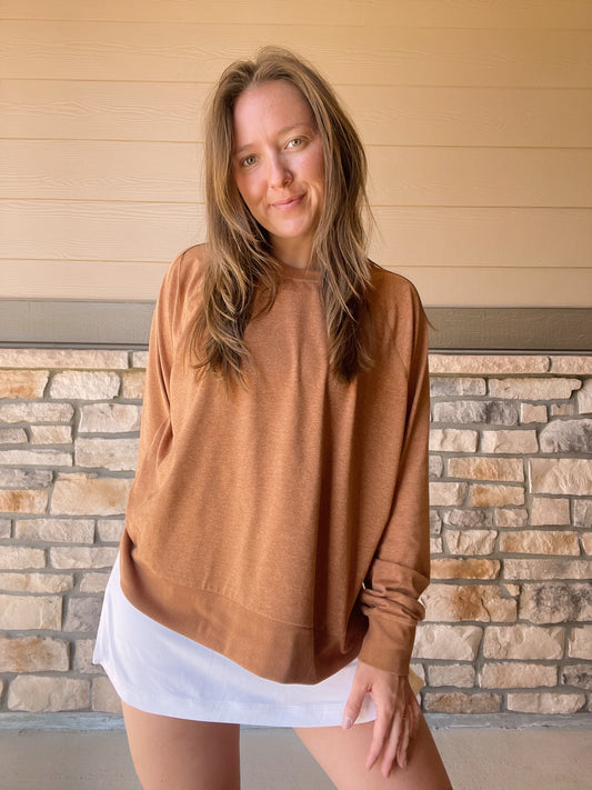 Vuori Orange Pullover (XL)