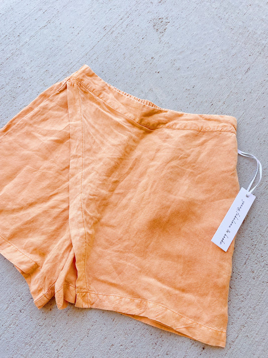 Orange Linen Blend Skort (M)
