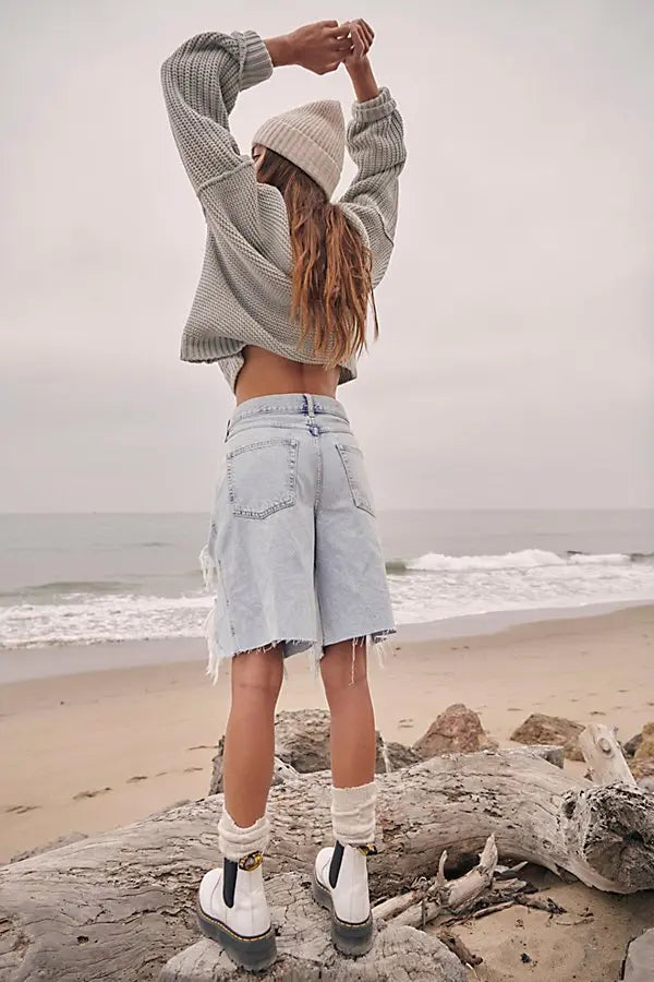 Free People Big Sur Boyfriend Shorts - NEW (30/32)
