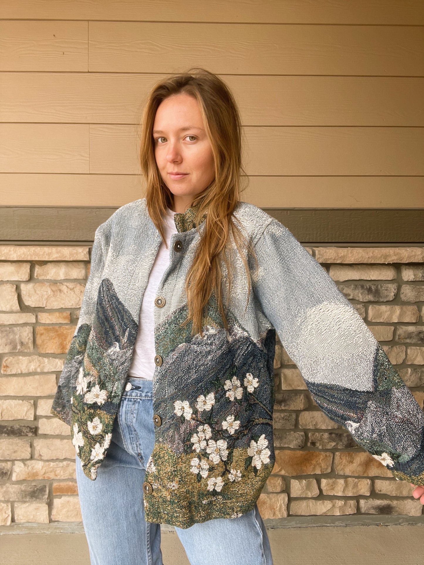 Vintage Sugar Street Tapestry Jacket (L)