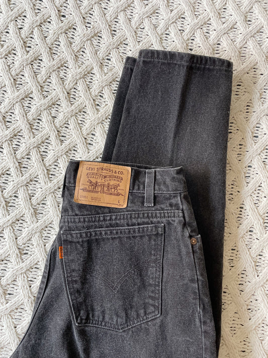 Vintage 1997 Levi's Black Denim Jeans (31)