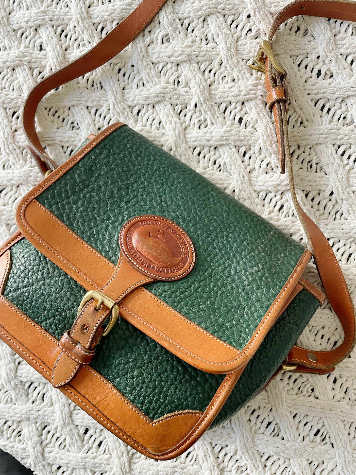 Vintage Dooney & Bourke Green Purse