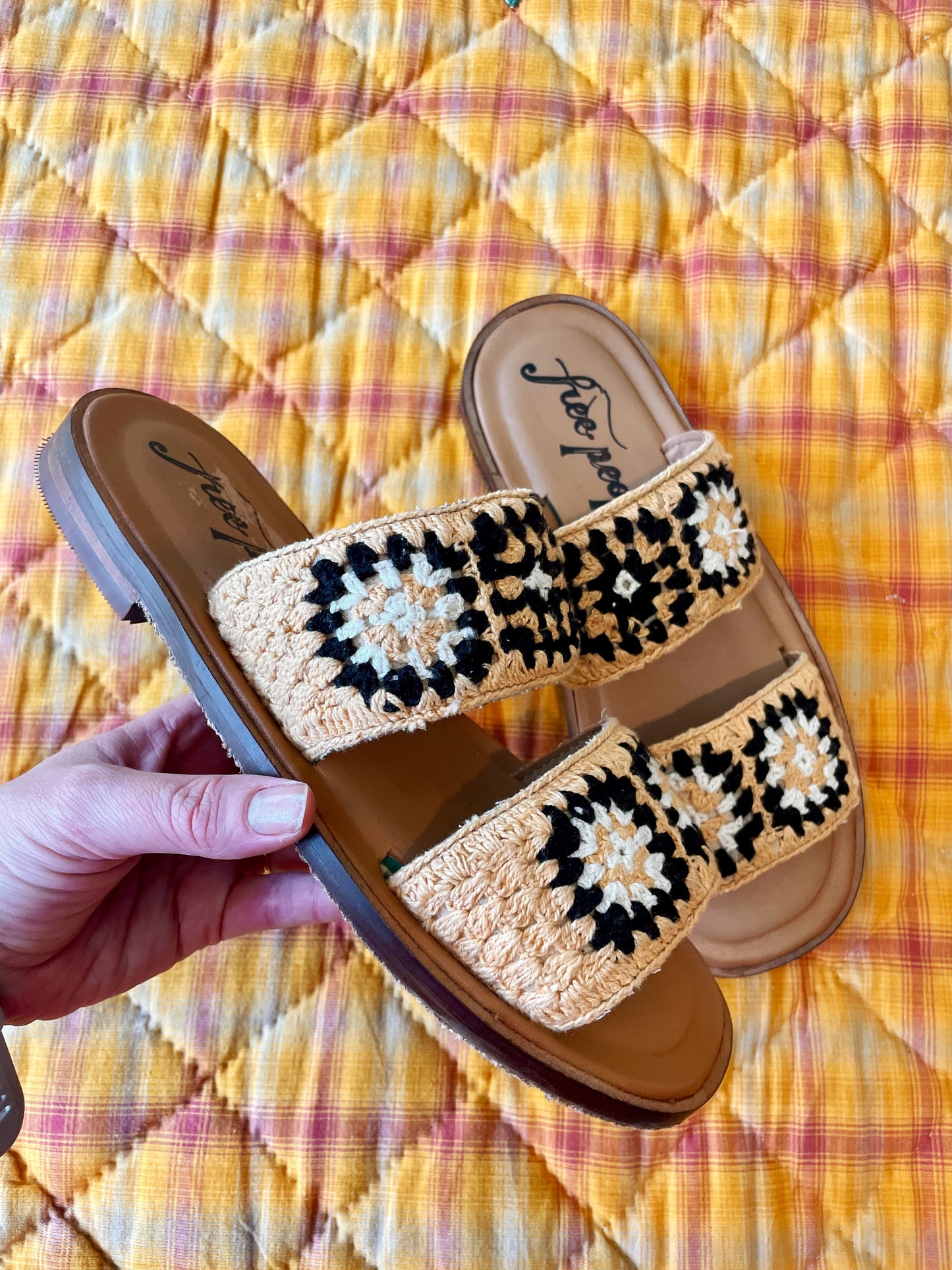 Free People Juliet Crochet Sandals - NEW (Women's 37.5/US 7.5)