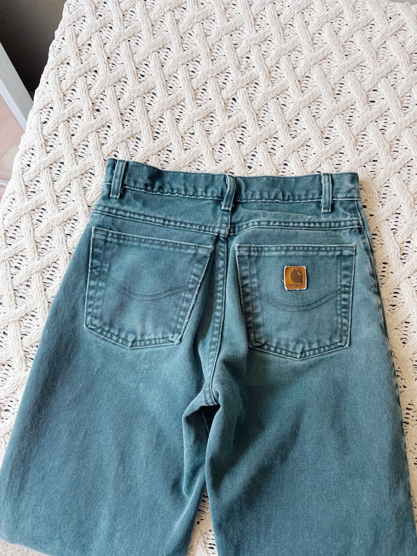 Vintage Teal Carhartt Pants (27)