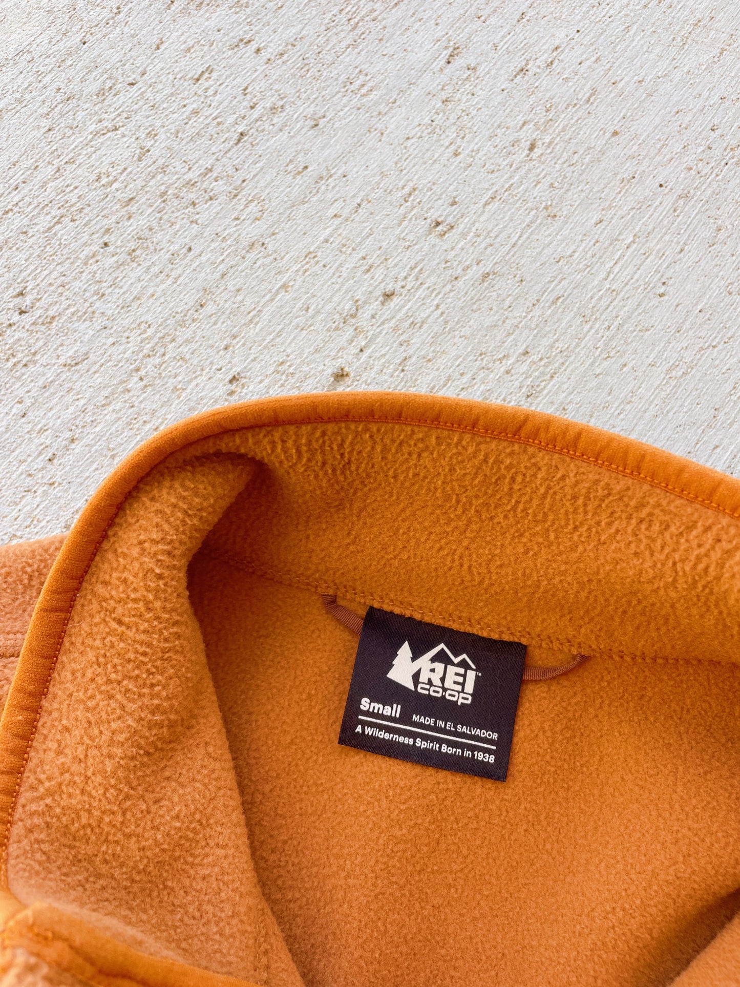 REI Burnt Orange Fleece Zip Up (S/M)