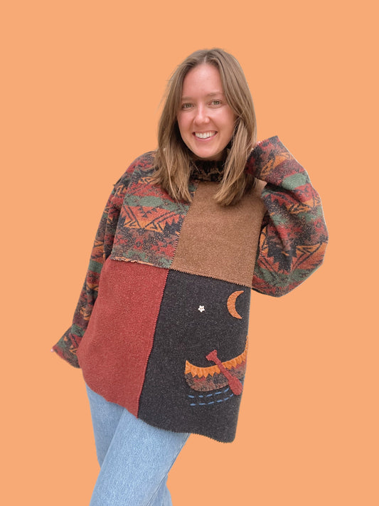 Vintage Tasha Polizzi Canoe Pullover (L/XL)