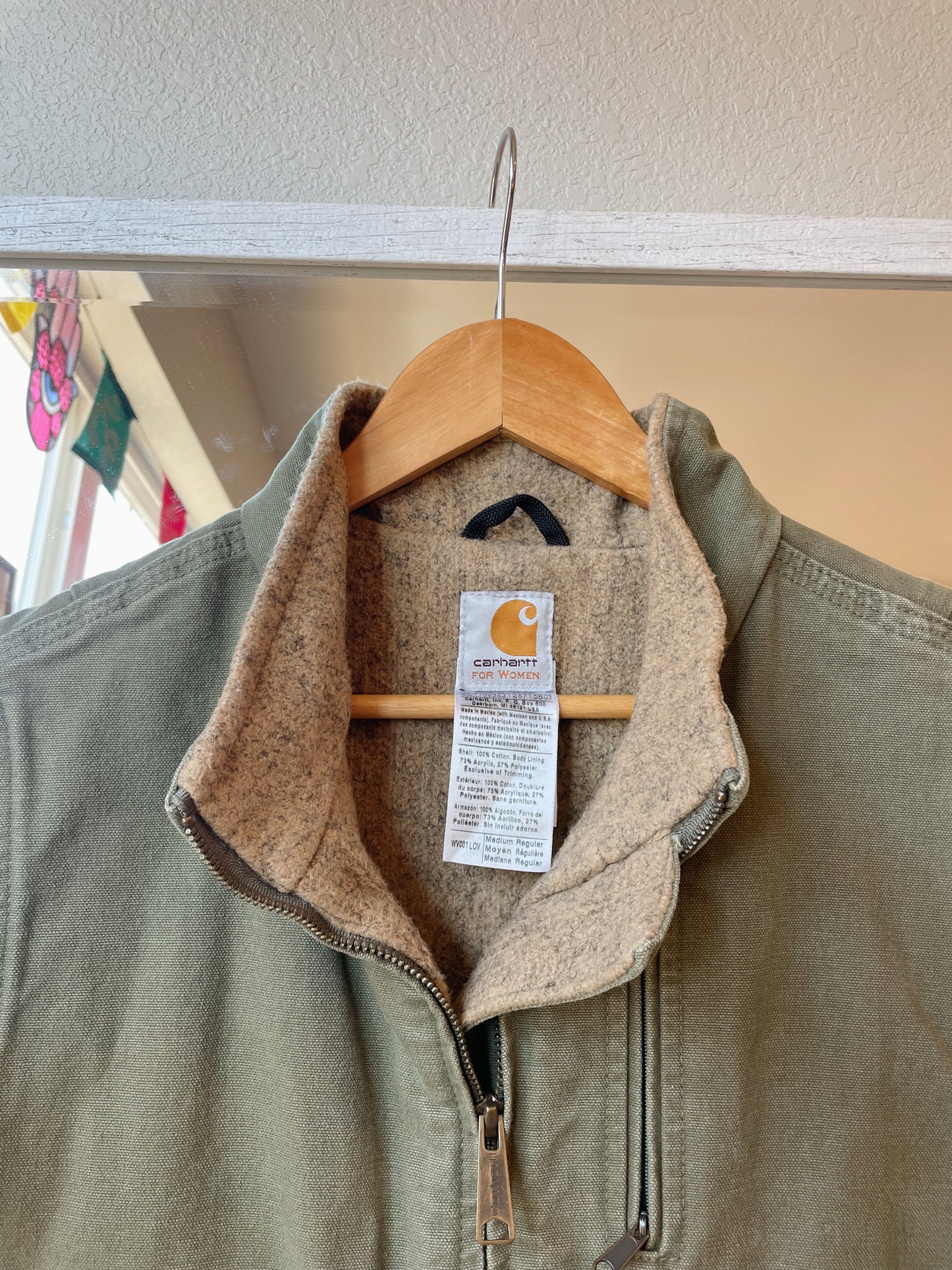 Carhartt Olive Green Vest (Women's M)