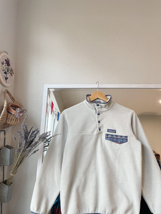 Patagonia Cream Snap Fleece (XS/S)
